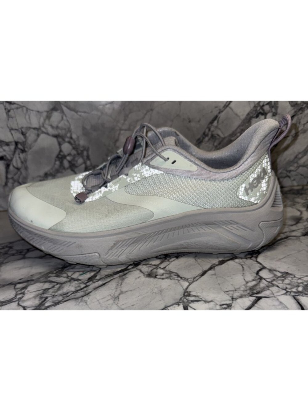 Hoka One One Women's Light Gray Lavender Running Shoe LEFT SHOE ONLY